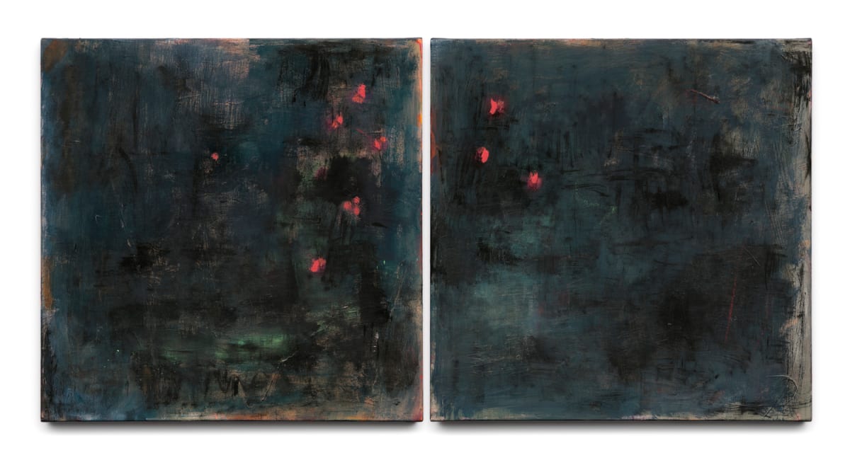 The keeper of the stars (dyptich) by Marisabel Gonzalez 