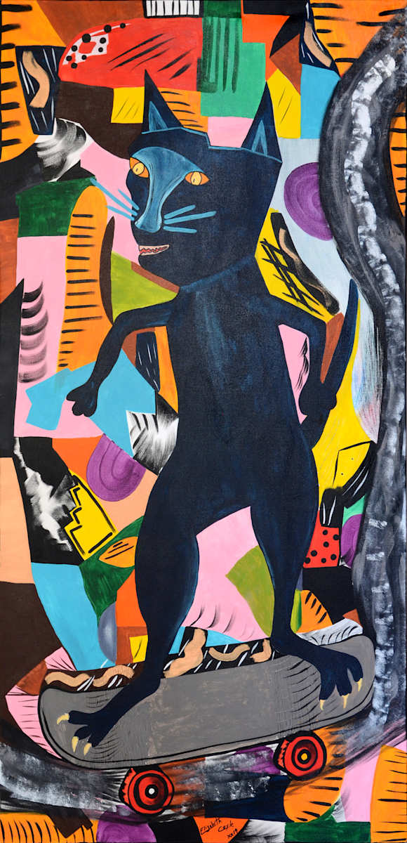 Titan on skateboard by Elizabeth Coyle, Image 1.