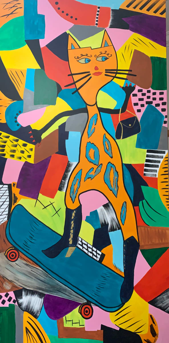 Amazona on Skateboard by Elizabeth Coyle, Image 1.