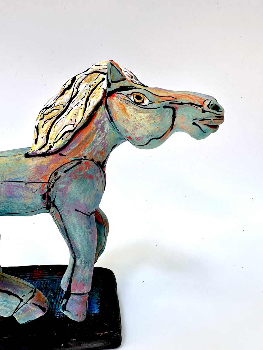Rainbow Horse/SOLD by Blue Fire MacMahon, Image 8.