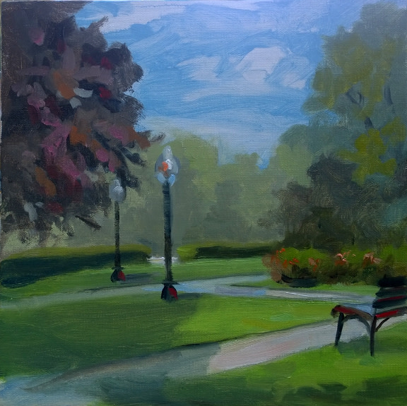 Folger Park Bench 3 by Mike McSorley 