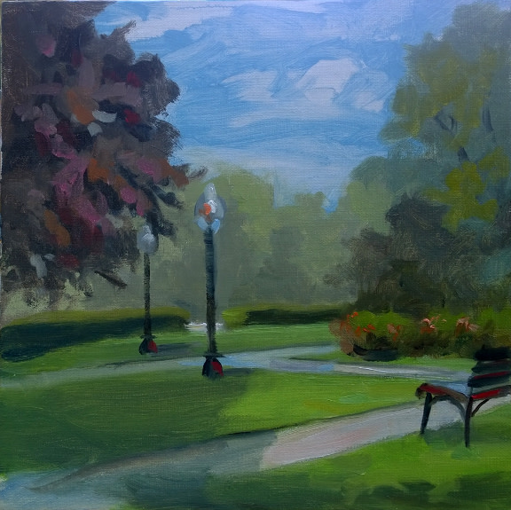 Folger Park Bench 3 by Mike McSorley 