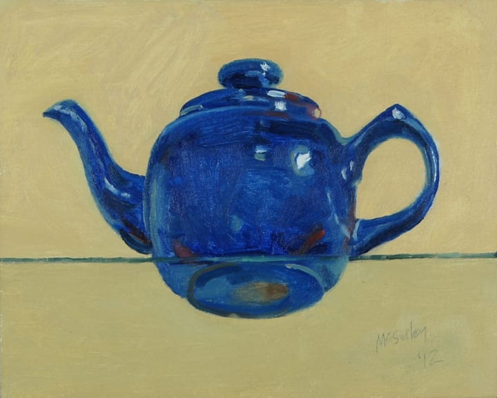 Blue Teapot Bottom by Mike McSorley 