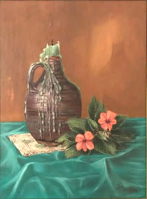 Candle and Flowers by Gerard 