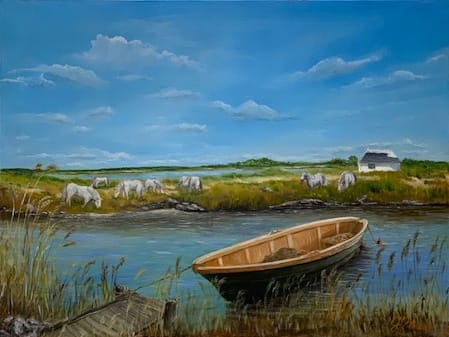 La Camargue by Gerard  Image: The tranquil beauty of a rural landscape in Mediterranean South of France, known as "La Camargue".