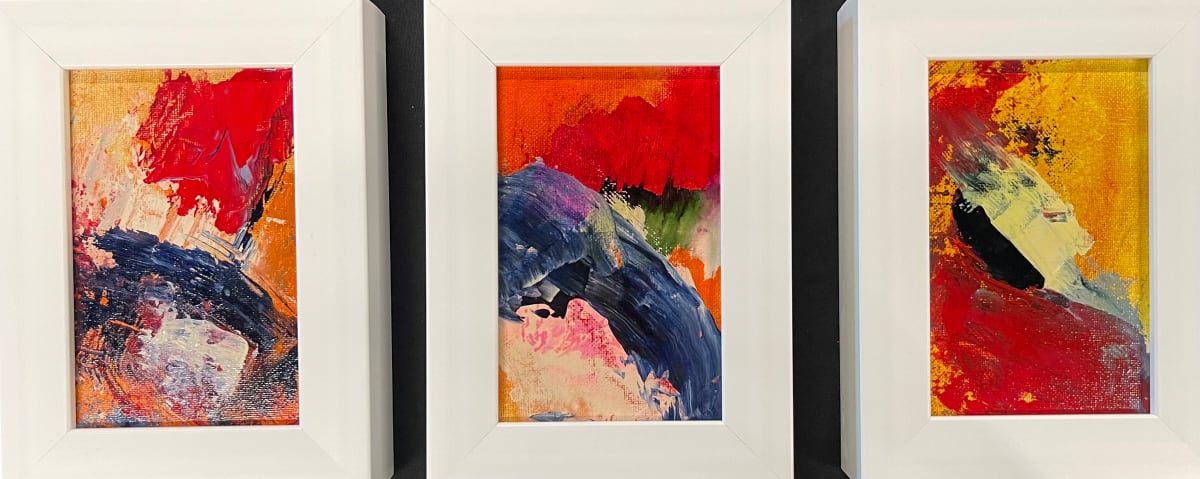 Colorful Diptych ( framed) by Bonnie Levinson 
