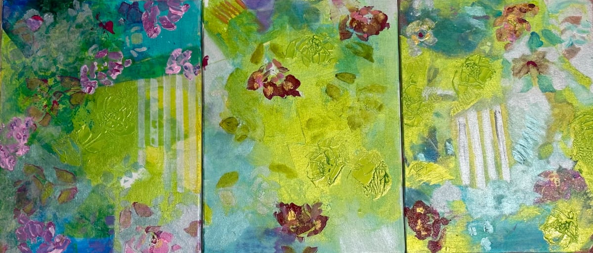 The Secret Garden (triptych) by Bonnie Levinson, Image 1.