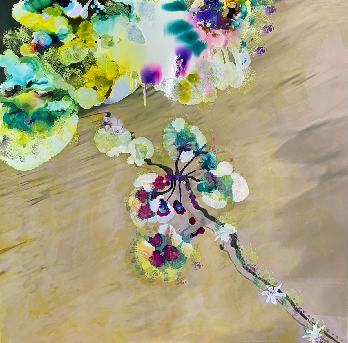 Asian blossoms by Bonnie Levinson 