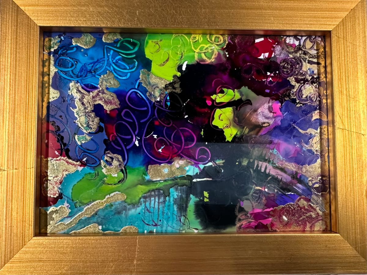 Squiggles in the Sky (framed) by Bonnie Levinson, Image 1.