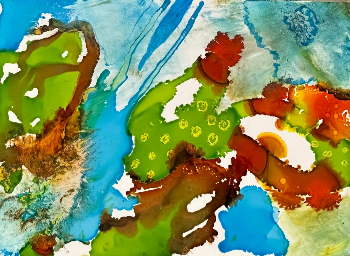 Sardinia Colors (framed) by Bonnie Levinson 