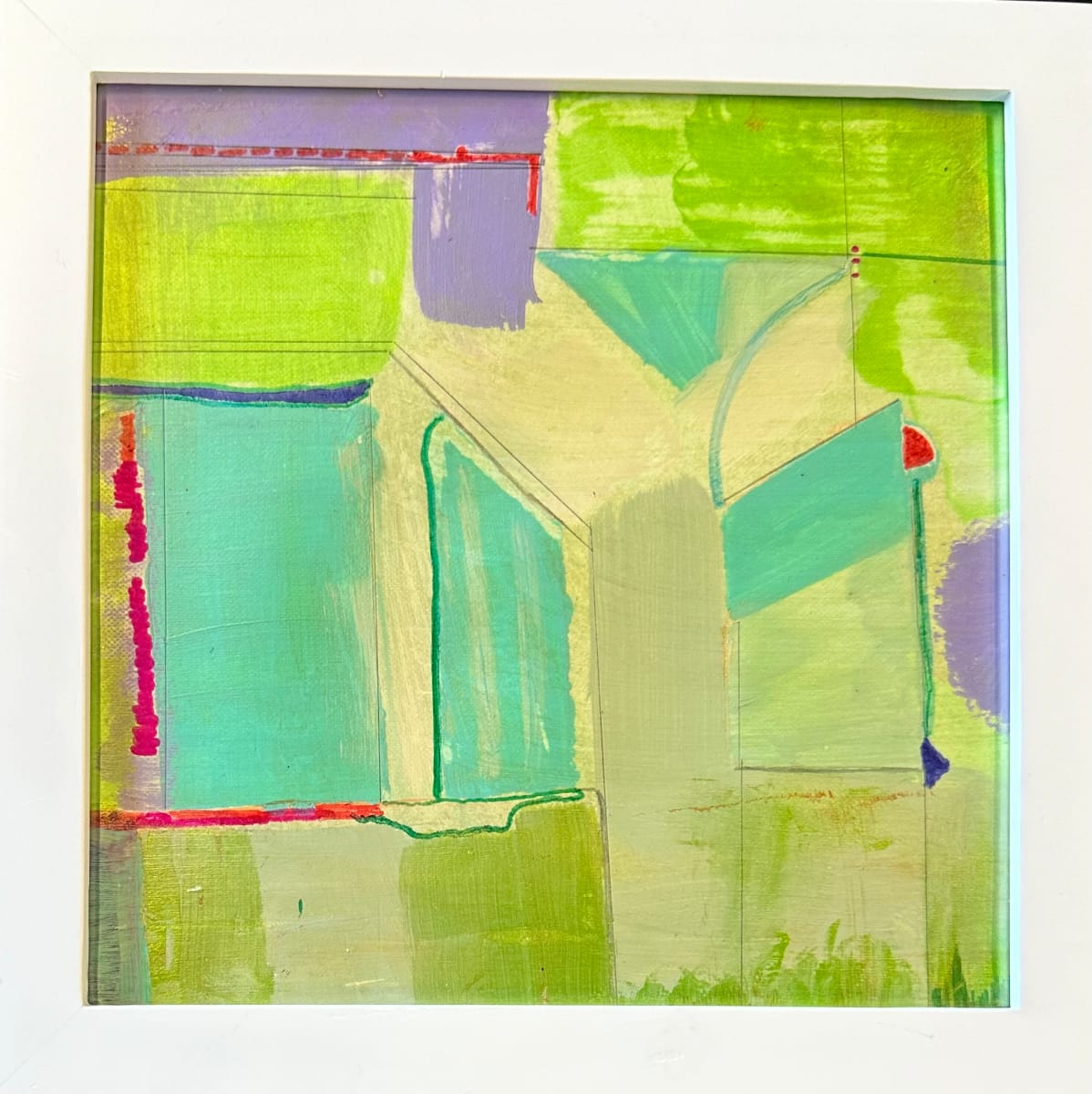 Green Martini ( framed) by Bonnie Levinson 