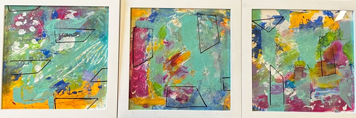 Raspberry Compote triptych (framed) by Bonnie Levinson, Image 1.