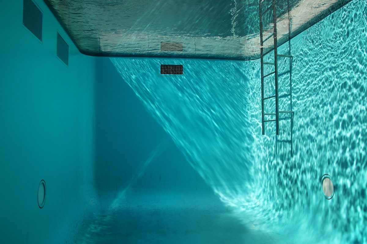Japan Underwater 3219: The Empty Pool (40" x 60") (30" x 45") (24"x 36") by Bonnie Levinson 