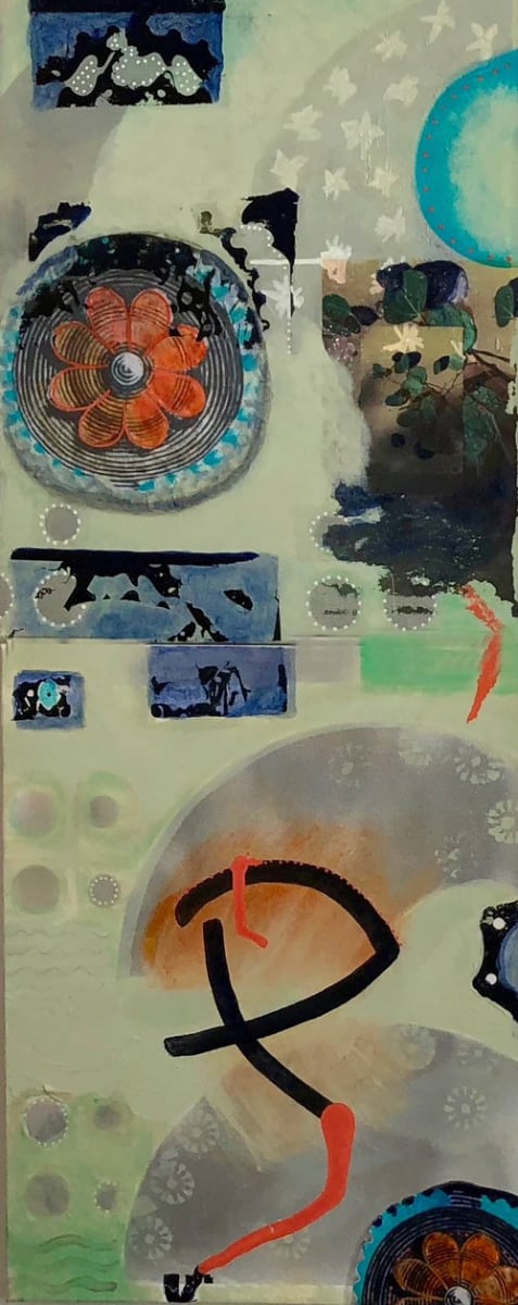Asian Diptych screen by Bonnie Levinson, Image 1.