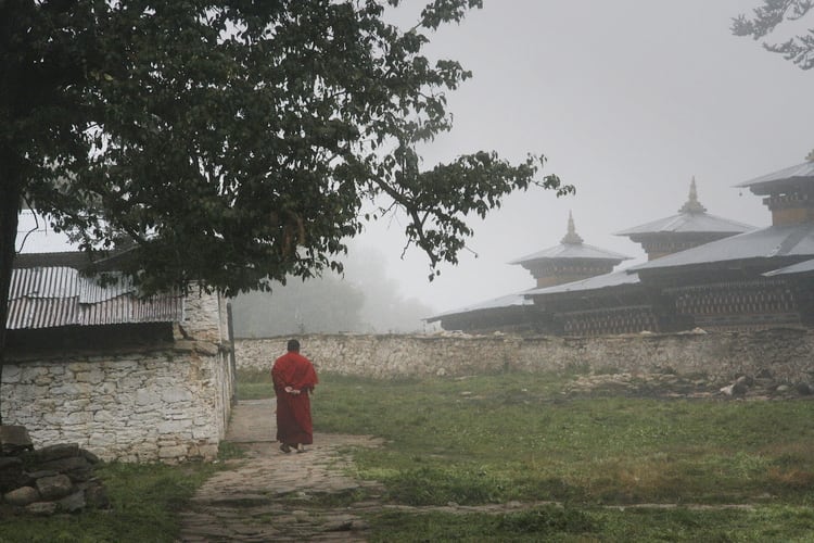 Bhutan Monk by Bonnie Levinson 