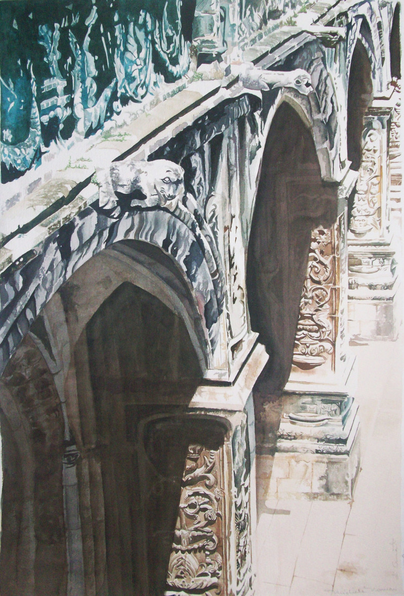 Arches Study / Jeronimos Monastery by michele norman 