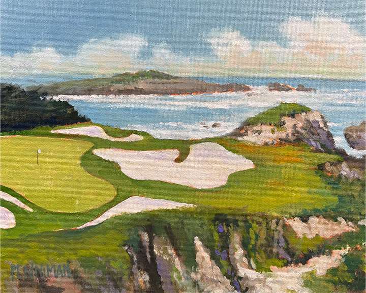 Cypress Point 15th Hole by Ed Penniman 