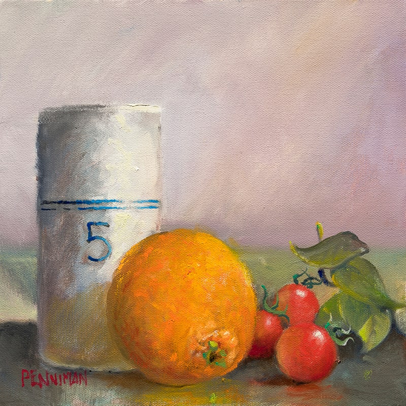 Orange and Cherry Tomatoes by Ed Penniman 