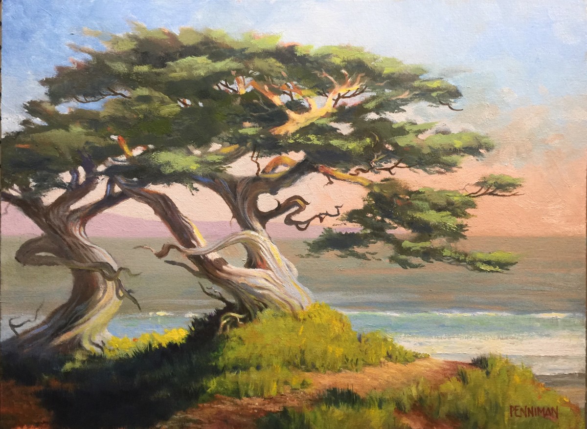 Lighthouse Field Cypress III by Ed Penniman 