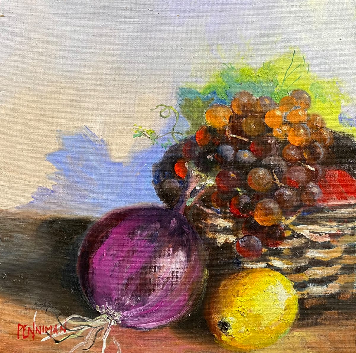 Grapes and Red Onion by Ed Penniman 