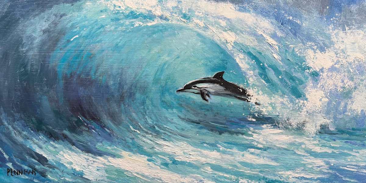 Pearling Dolphin by Ed Penniman 