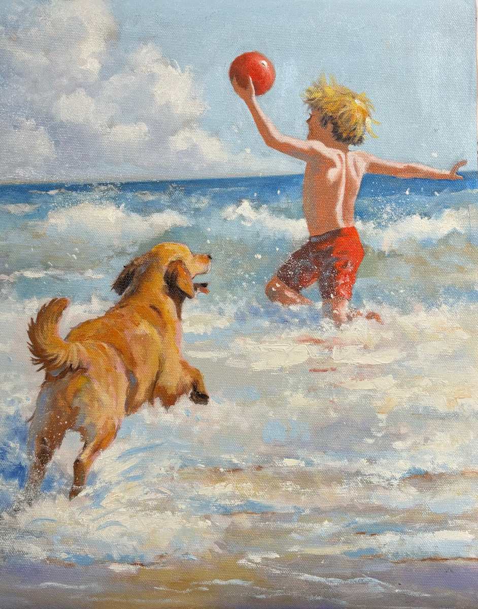 Red Ball Pal by Ed Penniman 