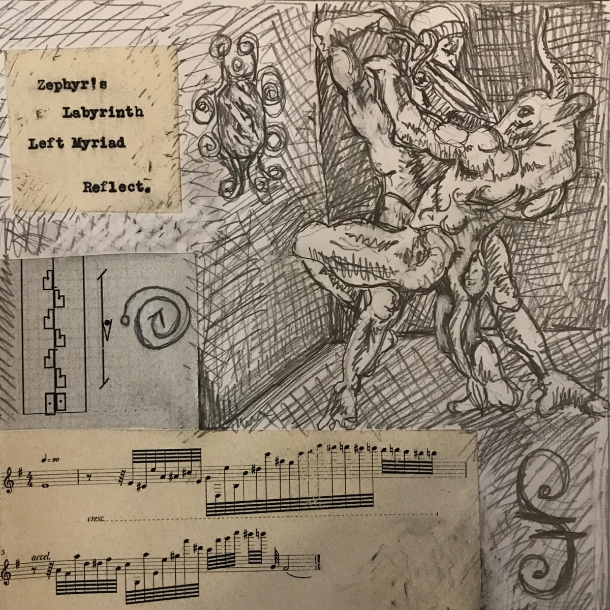 TriDisciplinary Sketchbook Page by Solomon Whitaker 