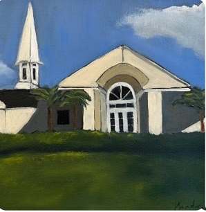 Lahaina Church by Michelle Andres 
