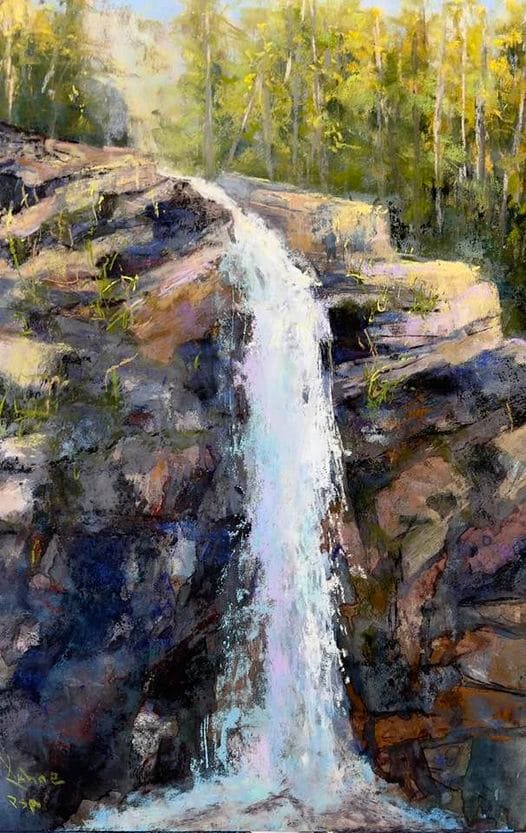 Freefalling by Kahne Smith  Image: "Mountain raindrops, each one a high waterfall in itself, descend out of the sky
thundering into the the falling rivers.’ – John Muir