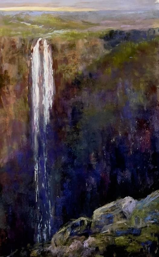 Sunrise by Kahne Smith  Image: “The sun had just set, and the last of its golden light reflected off the falls, peaking and dimming, like a thought having passed.”   Craig Johnson