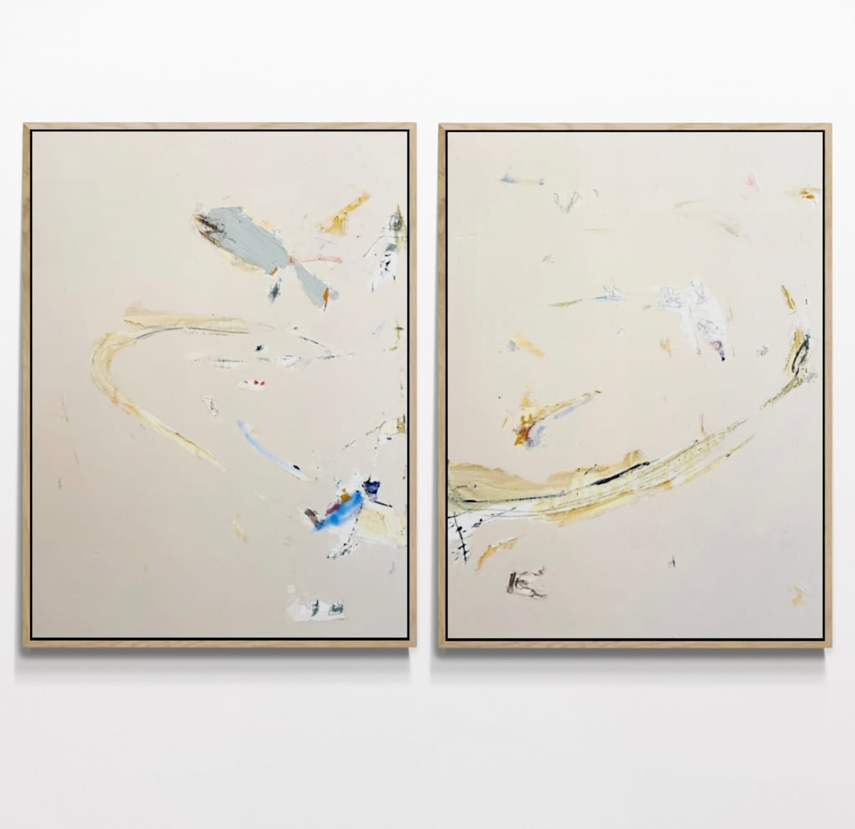 "Open heart" diptych by Mariana Horgan 