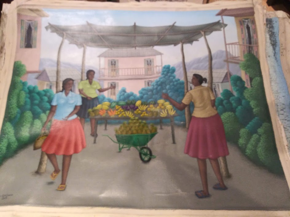 FRUIT STAND  (UNFRAMED) by AMERLIN DELINOIS, Image 1.