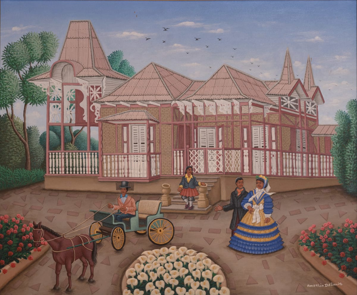 TAN GINGERBREAD HOUSE by AMERLIN DELINOIS, Image 1.