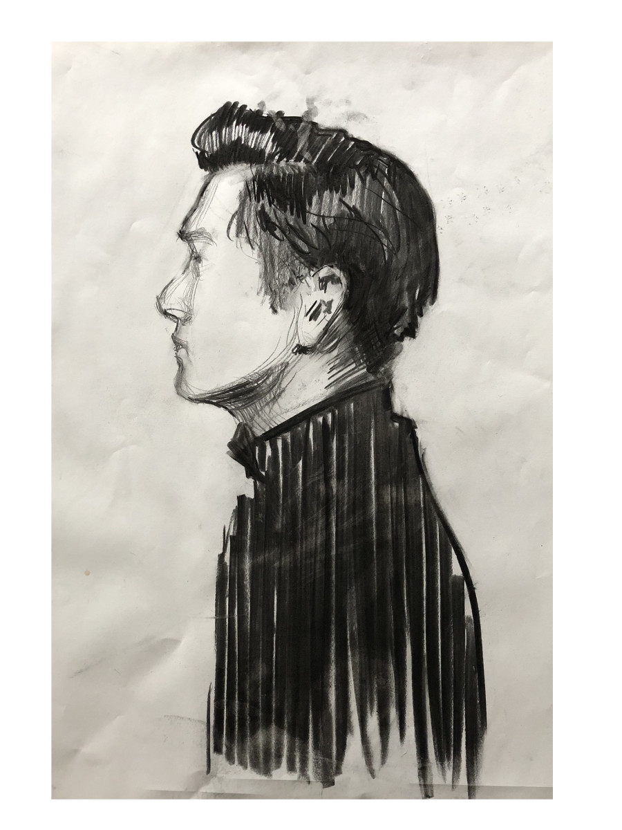 Portrait Angle Study I for Chris by Brendan Fitzpatrick 費博東 