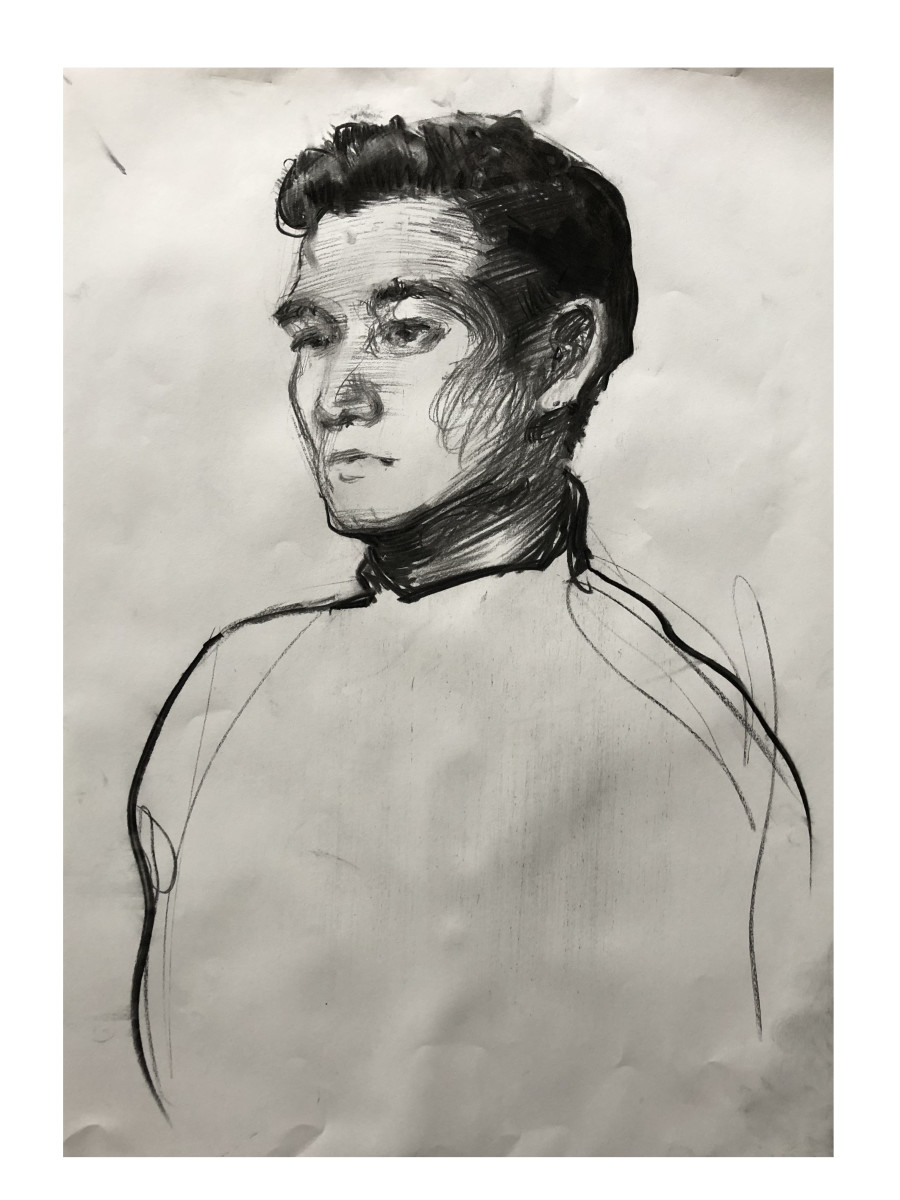 Potrait Angle Study II for Chris by Brendan Fitzpatrick 費博東 