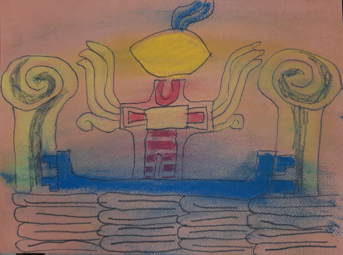 Feathered figure, Image 1.