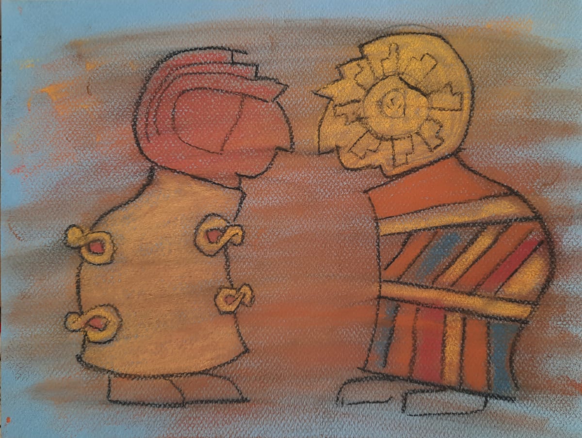 Facing figures, Image 1.