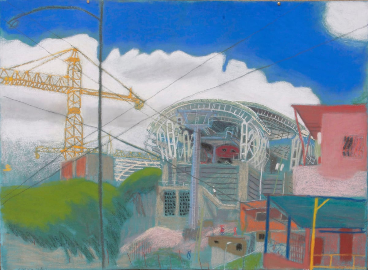 La Ceiba from the court 