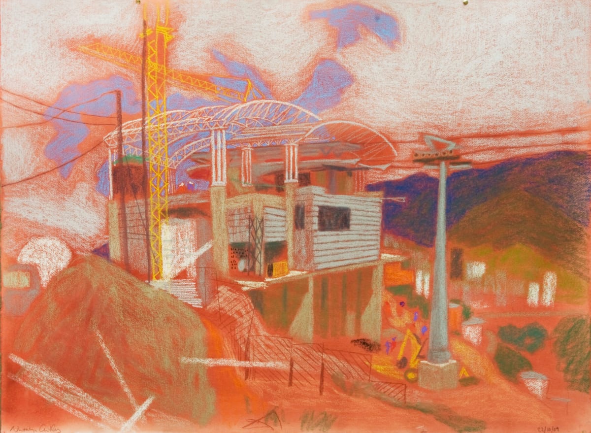 El Manguito with cranes 