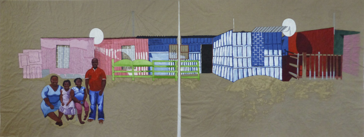 Family in front of their house by Natalya 