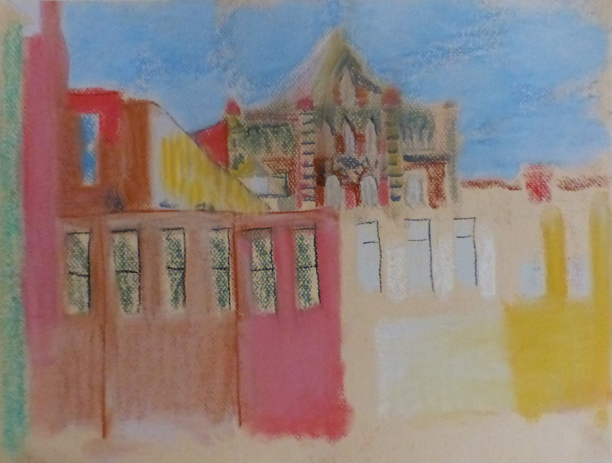 Backs of West Michigan Avenue  buildings by Natalya 