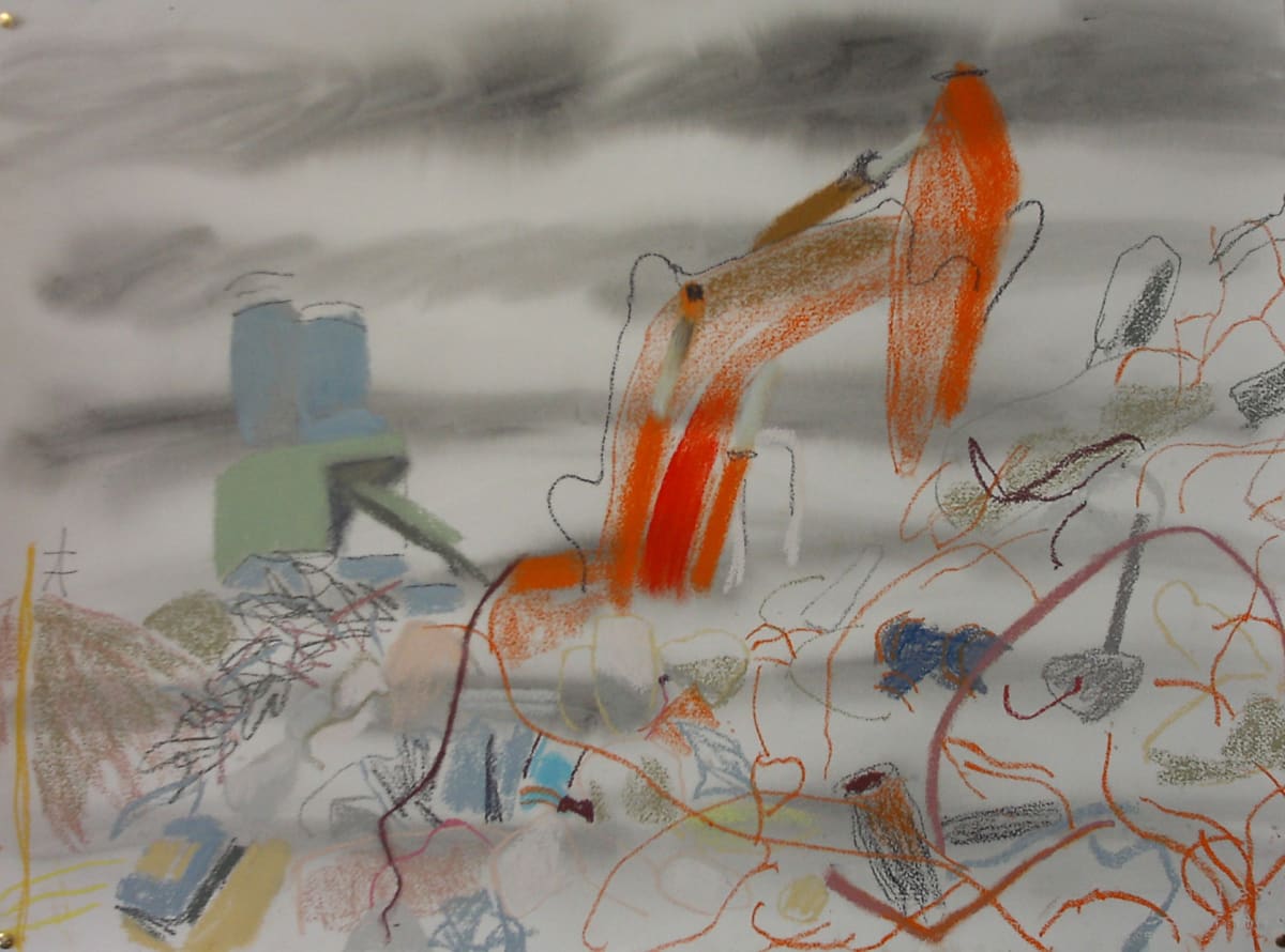 Digger and factory, Image 1.
