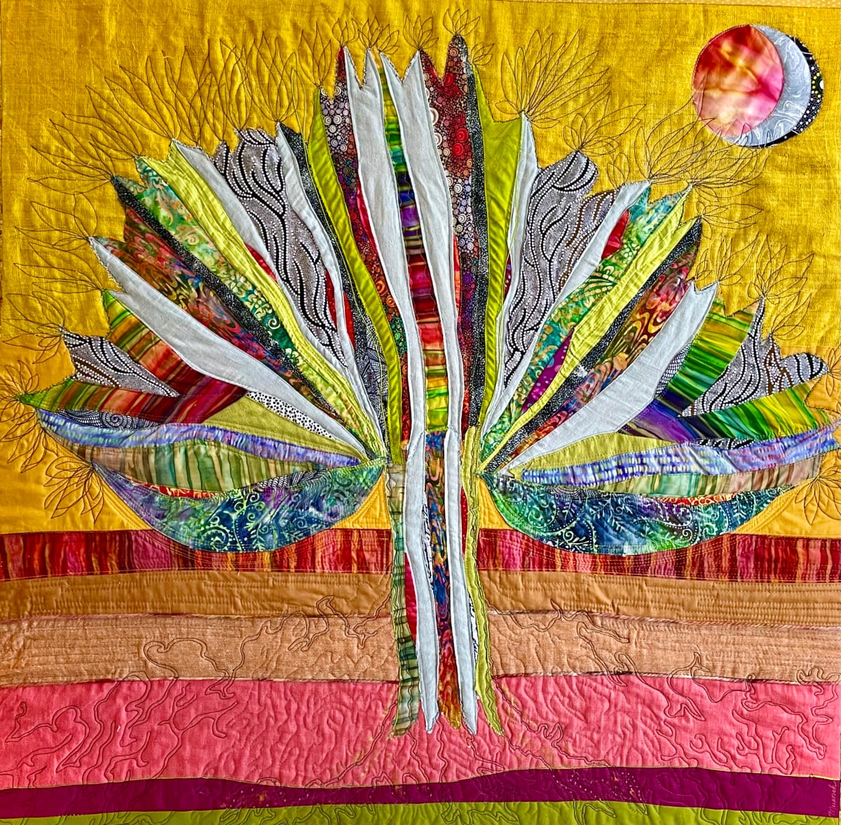 the REAL Estate. fiber art by Julia Muench 