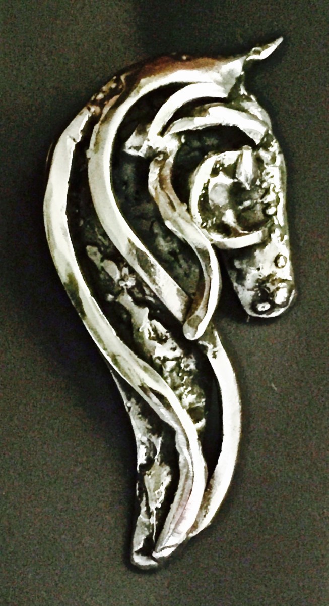 Horse Pendant #33 by John Drury 