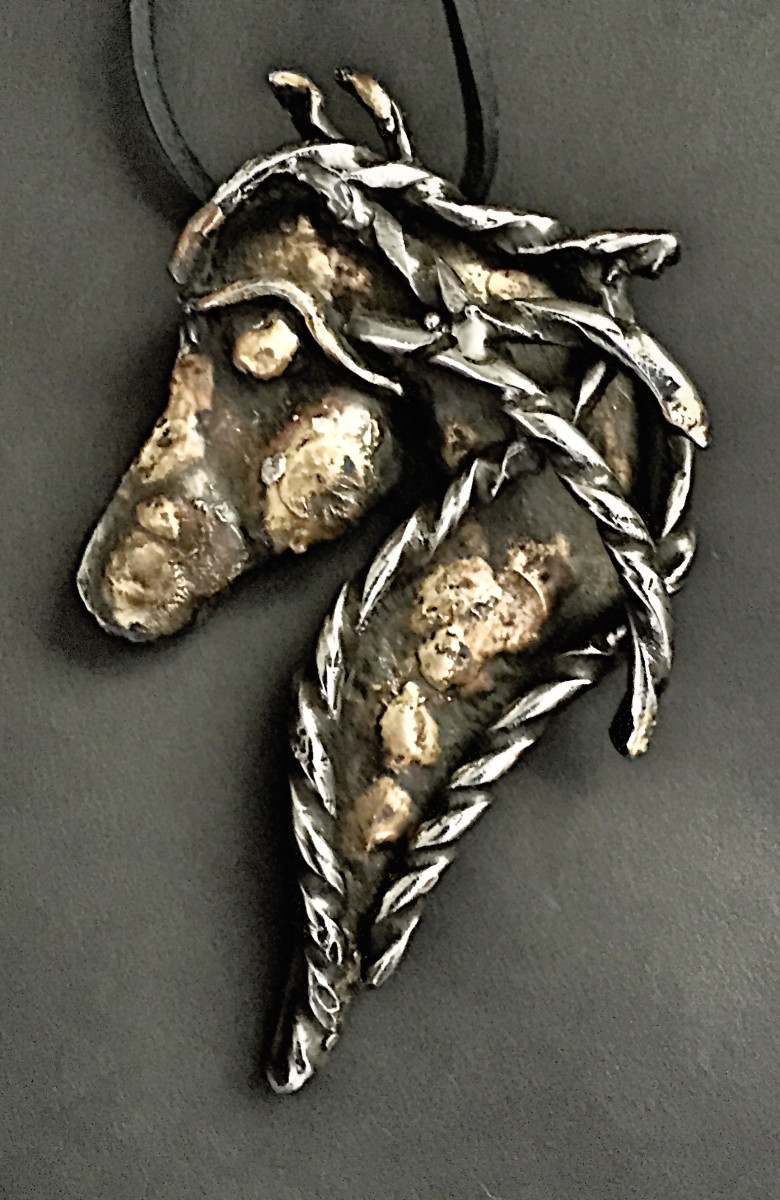 Horse Pendant #34 by John Drury 