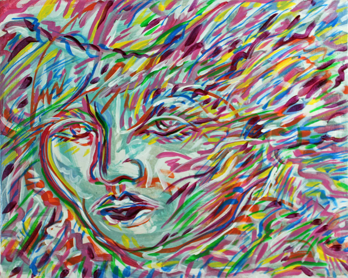 Cara Series:  Dreamer in Rose and Green by Jimmy Longoria 