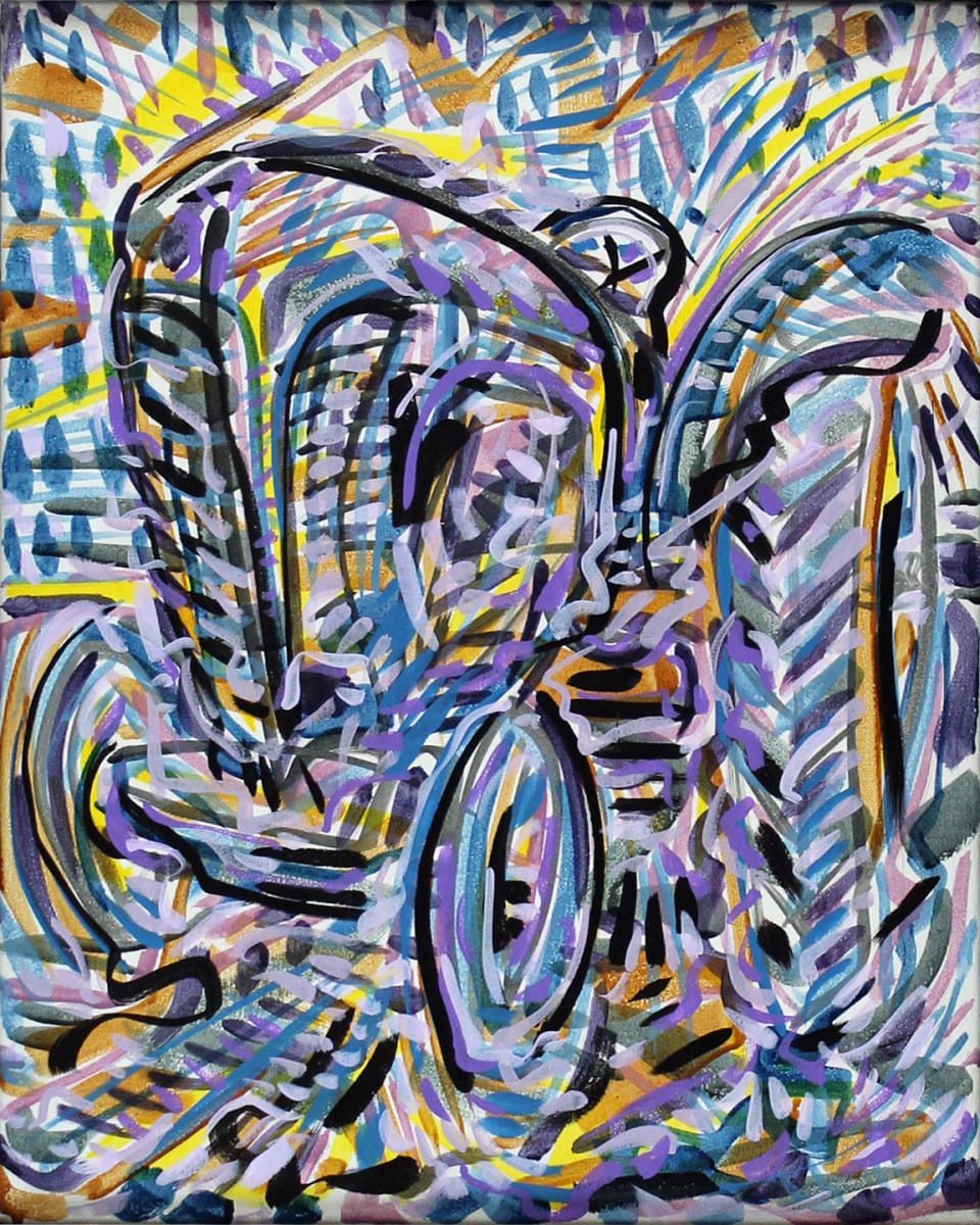 Tractor Series:  Ford in Purple Light by Jimmy Longoria 