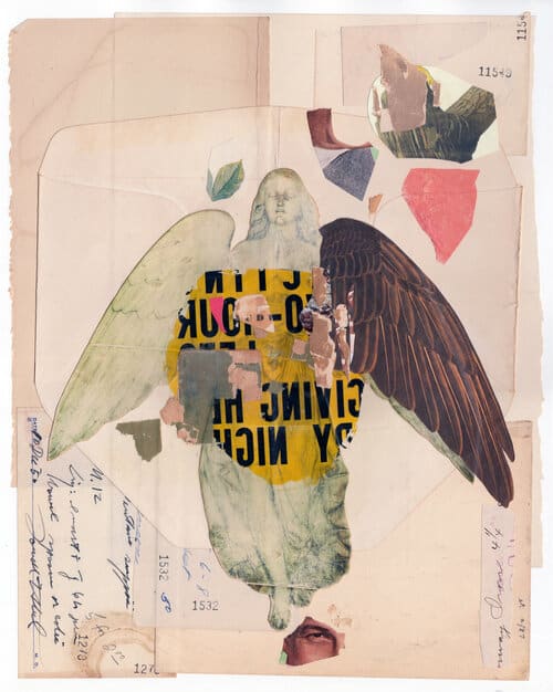 SERAPH by Allan Bealy  Image: Artist: Allan Bealy   (Canada - United States)
Title: SERAPH
Date: 2019
Medium: Analog collage with vintage materials and transfers on Bristol 
Dimensions: 14 x 11 inches
Acquisition Date: 2019
Credit: Doug and Laurie Kanyer Art Collection
©Allan Bealy
