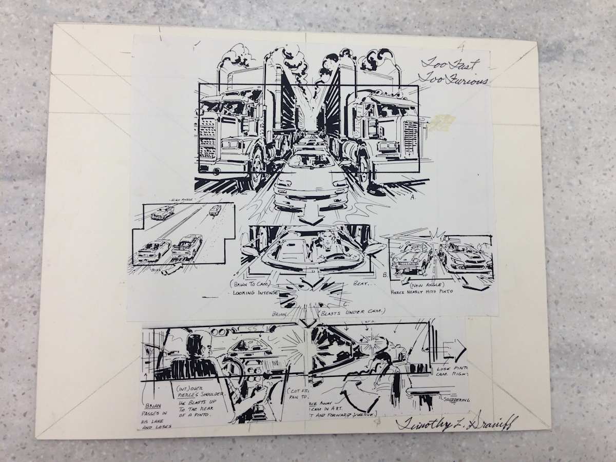 Too Fast Too Furious Movie Storyboard by Timothy Braniff 