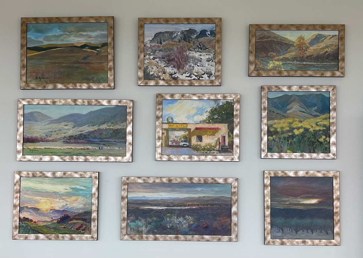Untitled by Betty Gilmore  Image: Series of 9 sketches of Central Washington State USA from Ellensburg to Yakima Washington